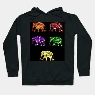 Rainbow Polkadot Elephants Hoodie